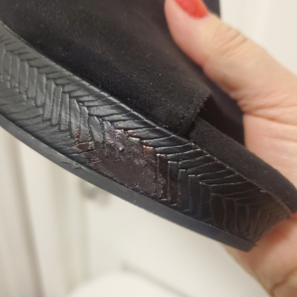 Montego Bay Club Black Open Toe Wedge Heel Size 11M, Casual - Picture 12 of 12